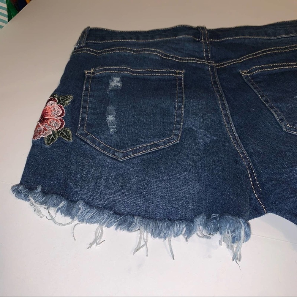 Wax Jean Womens Jean Shorts Stretch Denim  size S - Picture 3 of 7